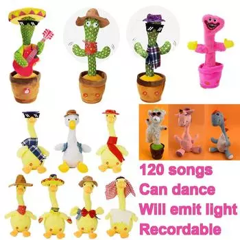Говорящая танцующая игрушка-кактус