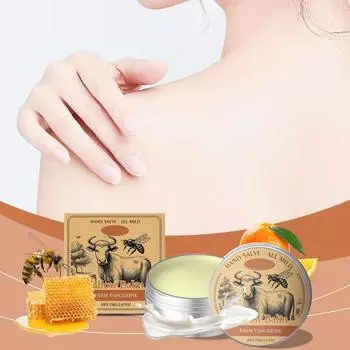 Говяжий жир, говяжий жир для кожи, бальзам с жиром и медом, органический бальзам с говяжьим жиром для лица, увлажняющий бальзам с диким медом для всех целей.