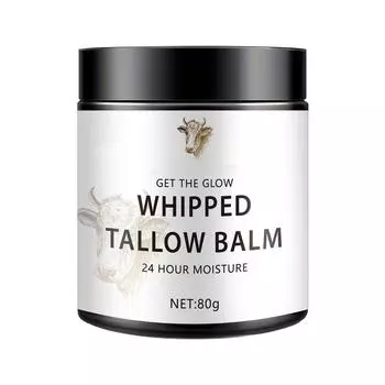 Говяжий жир, пчелиный воск и мед, увлажняющий и ухаживающий крем для лица и тела 80 г One Size белый