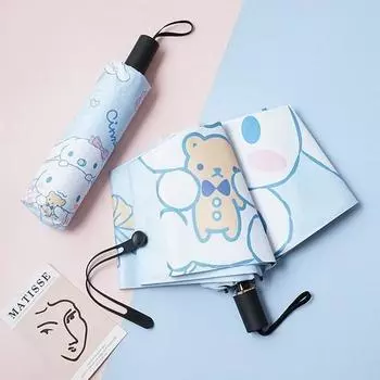 Зонт-зонтик GOYES Sanrio Cinnamoroll с тремя ступенями защиты от ультрафиолета, популярный персонаж в Корее