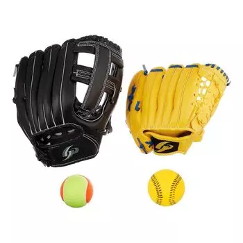 GP Baseball Gloves Parent and Child Set for Catch Easy Magic Comes with 2 types of balls Ball, Catch, [Adults - Right-handed Throwing/Children -
