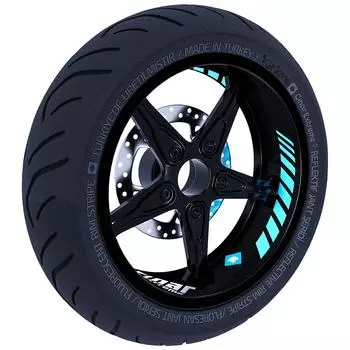 Gp Racing Design Мятно-зеленая внутренняя лента обода колеса в полоску Наклейки CinarExtreme