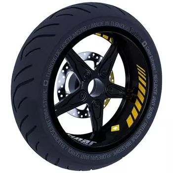 Gp Racing Design Позолоченный золотой внутренний обод Лента с полосами на колесах Наклейка CinarExtreme