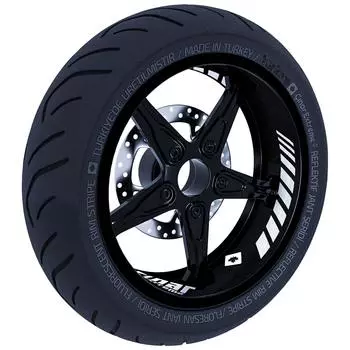 Gp Racing Design Светоотражающая серая лента для внутреннего обода Колеса в полоску Наклейка CinarExtreme