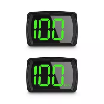 GPS HUD цифровой спидометр Head Up Display для автомобиля, прозрачный светодиодный дисплей высокой четкости с солнцезащитным козырьком