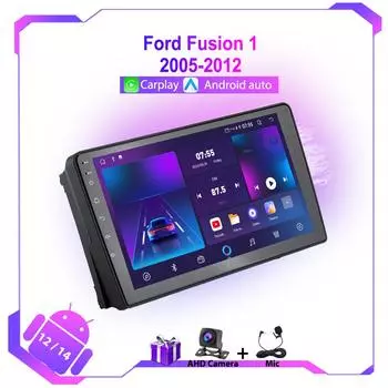 GPS-навигация для Ford Fusion 1 2005-2012 Автомобильное радио 4G WIFI Мультимедийный видеоплеер BT Carplay DSP Android Auto 2Din Stereo