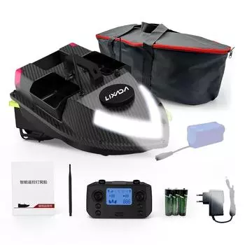 GPS RC Лодка-приманка 600M Беспроводной пульт дистанционного управления Рыболовная лодка-приманка Лодка-фидер с 3 приманками UK Plug 5200mAh