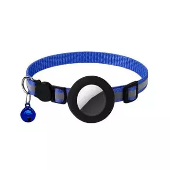 GPS-трекер для домашних животных Bluetooth с колокольчиком, симпатичный светоотражающий ночной адрес для кошек, ошейник с подвеской для отслеживания собак и птиц, защита от потери