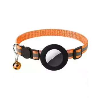 GPS-трекер для домашних животных Bluetooth с колокольчиком, симпатичный светоотражающий ночной адрес для кошек, ошейник с подвеской для отслеживания собак и птиц, защита от потери