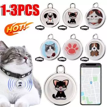 GPS-трекер для защиты от потери домашних животных, совместимый с Bluetooth, умный носимый водонепроницаемый локатор, отслеживающий в режиме реального времени ошейник для собак и кошек, устройство для поиска