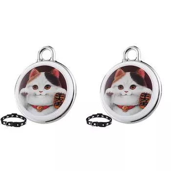 GPS-трекер для защиты от потери домашних животных, Bluetooth-совместимый водонепроницаемый интеллектуальный локатор (Кот 2)