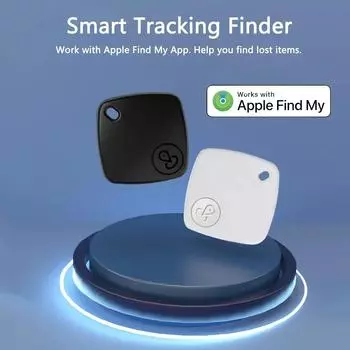 GPS-трекер, совместимый с приложением Apple Find My, умный Bluetooth-трекер ITag, устройство для напоминания о потере, сертифицированный MFI, локатор, автомобильный ключ, питомец, дети, искатель белый