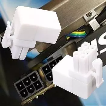 GPU VGA PCIe 6Pin с углом 90 градусов Разъемы Адаптеры питания Плата для настольных видеокарт Адаптеры GPU B