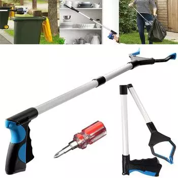 Инструмент Grabber Reacher для пожилых людей, 32-дюймовый складной верхний захват, длинные удобные средства передвижения, палка для захвата мусора