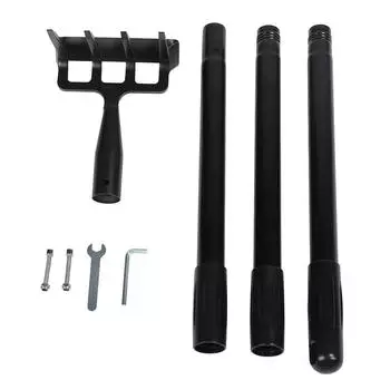 Грабли для прополки с регулируемой длиной, эргономичная ручка из нержавеющей стали, ручные грабли, садовый инструмент для