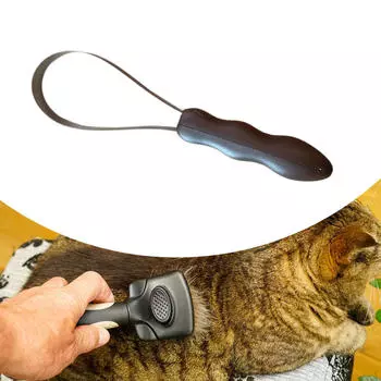 Грабли для удаления шерсти с лезвием и нескользящей ручкой для удаления шерсти у домашних животных