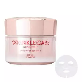 Grace One KOSE Grace One Wrinkle Care White Moist All-in-One Gel Cream Wrinkle Improvement x Stain Prevention 100 г с бонусом