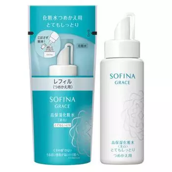 Grace Sofina Grace Высокоувлажняющий тоник для лица, отбеливающий, очень увлажняющий, сменный блок 130 мл