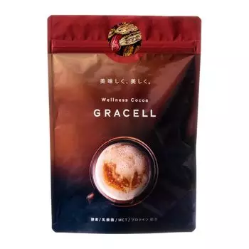 GRACELL Cocoa Под наблюдением лучших бариста и врачей Диета Красота MCT Фермент Молочнокислые бактерии Белок Заменитель угля Япония