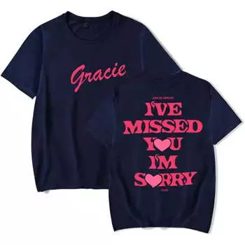 Gracie Abrams Te Perdido, Soy Lo Siento Merch, Camiseta De Manga Corta, Top Unisex De Moda Con Cuello Redondo S