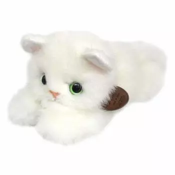 Грациозная кошка в Nesoberi CAT Белая плюшевая игрушка для кошек Общая длина 22 см (Сделано в Японии)