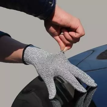 Grade 5 Anti-cut Gloves Safety Cut Proof Stab Resistant Kitchen Scratch Resistant Glass Cutting Safety Protection For Gardeners as pic