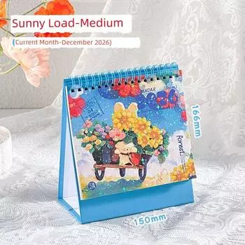 Grade Three Class Two Desk Calendar 2026 New Arrival Calendar Plan Original High-Looking Memo Desktop Decoration Office Sunny Load-Medium