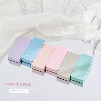 Grade Three Class Two Gradient Dopamine Color Correction Tape Student Large Capacity Correction Tape Good-looking Portable Correction Tape K Morandi 6 Pack