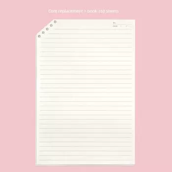 Grade Three Class Two Luckyday Bevel Pp Loose Spiral Notebook Removable Non-Stick Notebook Good-looking Notepad Core replacement 1