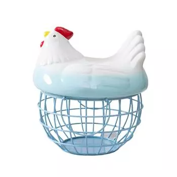 Gradient Color Cartoon Wire Basket Dustproof And Hygienic Storage Basket Organizer Container Baskets