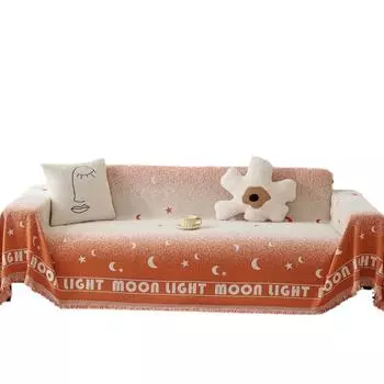 Gradient Color Sofa Cover Cloth Chenille All-season All-inclusive Starry Sky Sofa Cover Cushion Dust Cover Double-sided Style 180*130cm