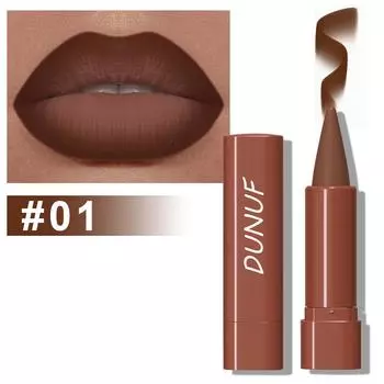 Gradient Lip Liner Pen with Matte Velvet Finish Smooth Application Lipstick for Defined and Elegant Lips 01#