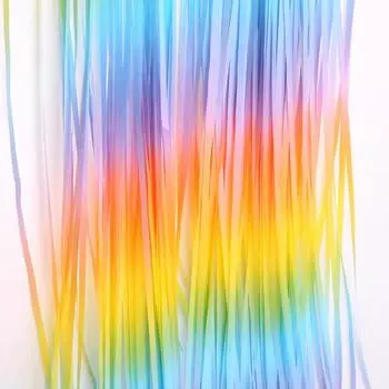 Gradient Rain Curtain. Party, Festival, Birthday Party, Wedding Decoration Plastic Backdrop 1x2M