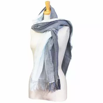 Gradient Stole Navy Blue x Gray [Olim]