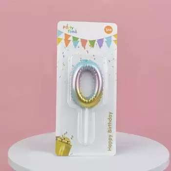 Градиентная цифра свеча воздушный шар дизайн свечи на день рождения украшение для торта цифры 0-9 цифровая свеча товары для дня рождения