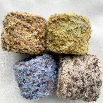 Градиентная пряжа для вязания из шерстяной пряжи, цветная нить для вязания крючком, для ручного вязания свитера, шарфа, одеяла, плюшевой пушистой пряжи