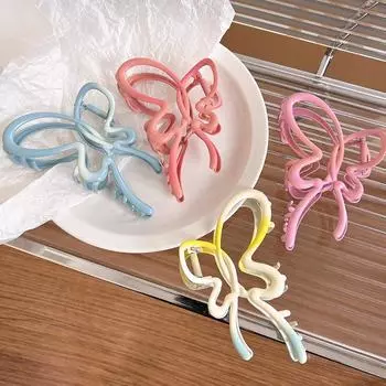 «Градиентная заколка-бантик — свежий весенне-летний стиль для женщин» F1277