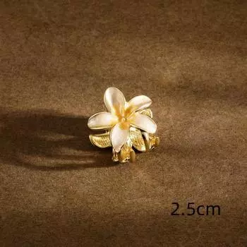 Градиентная заколка для волос в виде цветка лилии с эмалью из сплава, универсальный аксессуар для волос для летнего пляжного отдыха, головной убор 8