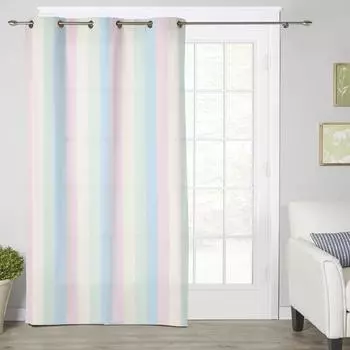 Градиентные полосатые современные оконные шторы для гостиной, спальни, кухонные шторы, шторы 135W x 60H(cm) x1