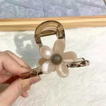 Градиентные заколки-крабы для волос с цветами, милые женские зажимы-бабочки, изысканная элегантность, заколки-крабы, женские аксессуары для волос, украшения