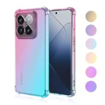 Градиентный чехол для телефона POCO X7 Pro X 7 X7Pro, противоударный силиконовый полупрозрачный мягкий защитный бампер с подушками безопасности для POCO M7pro M6 Pro 5G M5S For POCO X6 pro