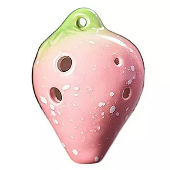 Градиентный цвет 6 отверстий керамическая окарина C тон детские музыкальные инструменты игрушка студент