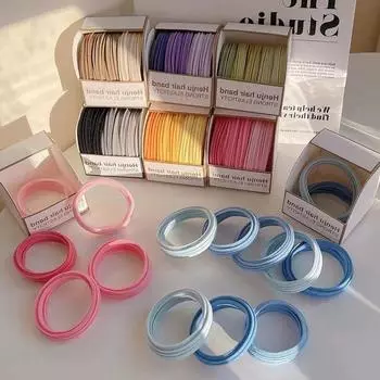 Градиентный цветной хвостик для волос, бесшовное кольцо для волос, эластичная резинка, женская резинка для волос, бесшовная веревка для завязывания волос