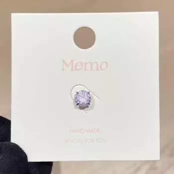 Градиентный Огранка Фейерверк Медицинская Титановая Сталь Серьга-Пусета для Кости Уха Вспышка Серьги-Пусеты Цветной Циркон Спиральная Застежка с Зажимом Уход за Ушами Шпилька для Кости Уха 6mm fireworks cut [Purple] Single