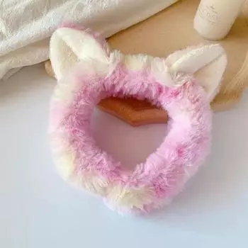 Градиентный радужный цвет ободок с кошачьими ушками животные ушки ободки принцесса головной убор аксессуары для волос для девочек
