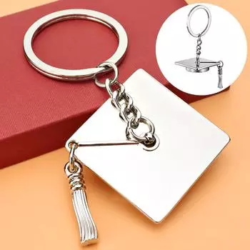 Подарок на выпускной брелок кольца держатель для ключей кепка креативные декорированные аксессуары