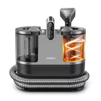 градусная генерация горячей воды x 15000 Па сильная Yadea R6 Машина для чистки ковров с подогревом Машина для стирки тканей Удаление пятен Чистка диванов