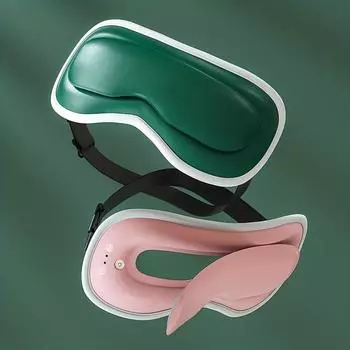 Графеновая маска для глаз с подогревом — успокаивающий массаж, перезаряжаемая от USB зелёный