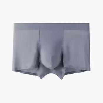 Графеновое мужское нижнее белье, мужские шорты-боксеры из ледяного шелка, дышащие шорты-боксеры на плоской подошве L белый