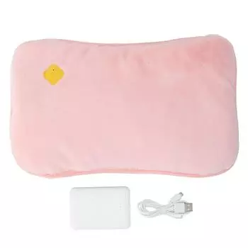 Графеновый нагреватель для рук, интеллектуальный нагреватель для рук с постоянной температурой, зарядка через USB для дома розовый